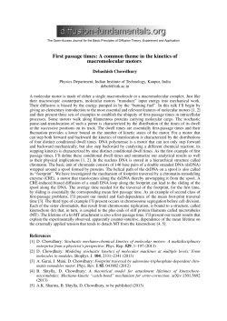 First passage times: A common theme in the kinetics of
