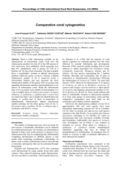 Comparative coral cytogenetics