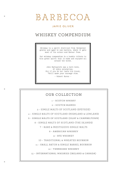 our WHISKEY COMPENDIUM