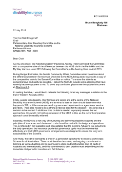 NDIA - letter and documents