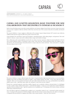 Lunettes Kollektion x Capara Spring Summer 2017
