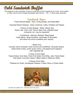 Cold Sandwich Buffet