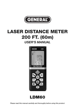 LASER DISTANCE METER 200 FT.
