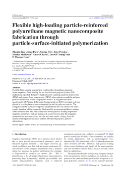 Flexible high-loading particle-reinforced polyurethane magnetic
