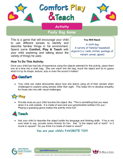 Feely Bag Game Activity
