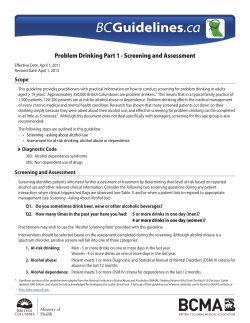 Problem Drinking Part 1 - Province of British Columbia