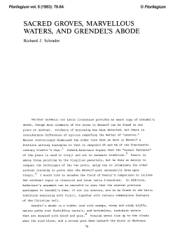 sacred groves, marvellous waters, and grendel`s abode