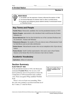 Section Summary Key Terms and People Academic Vocabulary