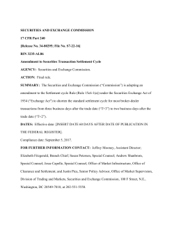 SEC FINAL Rule Changes - CCMA