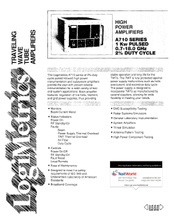 Logimetrics A710 Series High Power Pulsed RF Amplifiers, .7