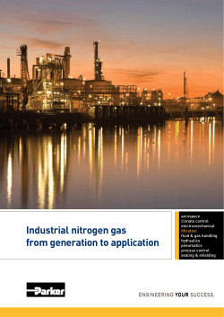 Industrial nitrogen gas from generation to application