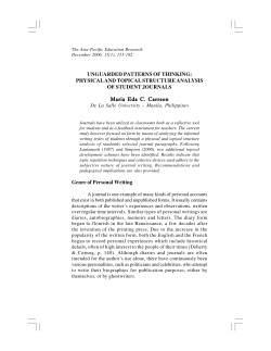 UNGUARDED PATTERNS OF THINKING: PHYSICAL AND