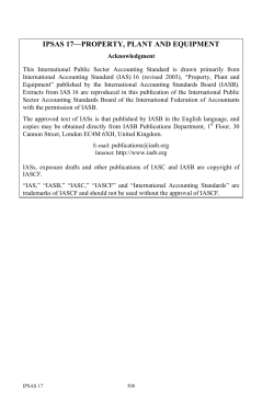 ipsas 17&mdash;property, plant and equipment