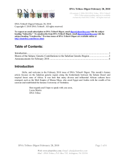 Table of Contents: Introduction