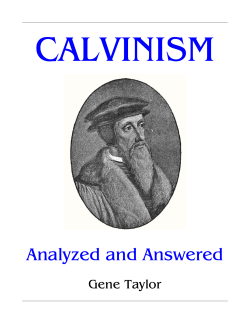 Calvinism Analyzed and Answered.