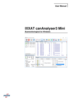 User Manual IXXAT canAnalyser3 Mini