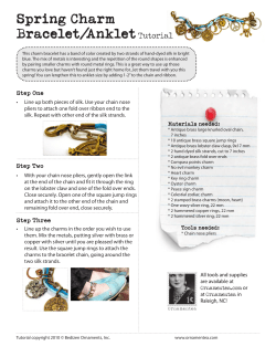 Spring Charm Bracelet/Anklet