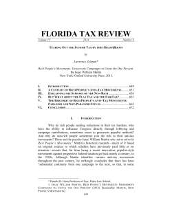 Tearing Out the Income Tax by the (Grass)Roots