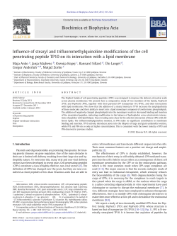 Influence of stearyl and trifluoromethylquinoline modifications of the