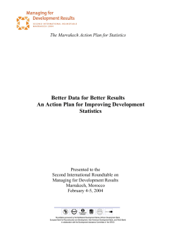 Better Data for Better Results An Action Plan for Improving