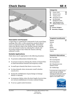 Check Dams SE-4 - OC Public Works