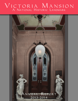 Annual Report - Victoria Mansion