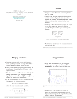 Flanging Flanging Simulation Delay parameter