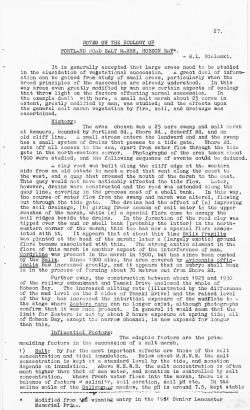 27. NOTES ON THE ECOLOGY OF PORTLAND ROAD SALT M