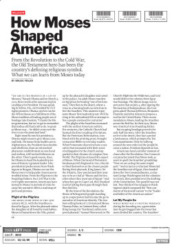 How Moses Shaped america