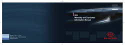 2012 Warranty and Consumer Information Manual