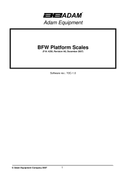 Adam Equipment BFW Platform Scales