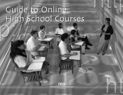 Guide to Online High School Courses