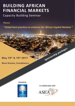 building african financial markets