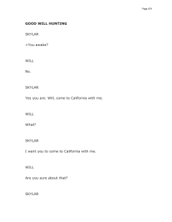 GOOD WILL HUNTING SKYLAR