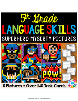 5th Grade Language Skills Color by Number