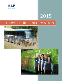 driver guide information