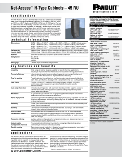 Net-Access&trade; N-Type Cabinets &ndash; 45 RU