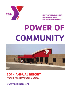 Power of Community - Itasca County Family YMCA