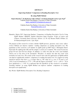 ABSTRACT Improving Students` Competence in Reading