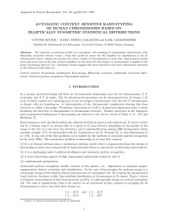 automatic context&ndash;sensitive karyotyping of human chromosomes