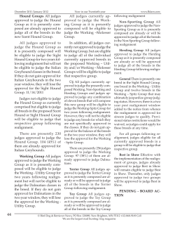 Hound Groups All judges approved to judge the Hound Group as it