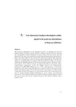 Southern Hemisphere aridity signals in the grain