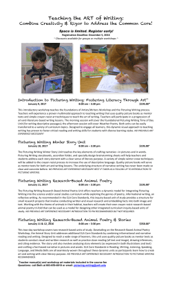 Teaching the ART of Writing: