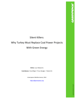 Silent Killers: Why Turkey Must Replace Coal Power Projects With