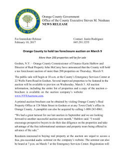 02-10-17 Orange County to hold tax foreclosure auction on March 9