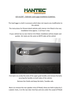 423-ULLDEF &ndash; Defender Load Lugga Installation