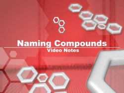 Naming Compounds