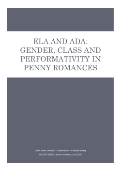 ela and ada: gender, class and performativity in penny romances