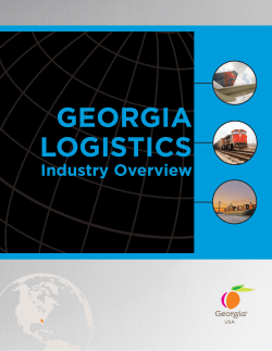 Logistics Map Brochure v6 - Georgia Department of Economic