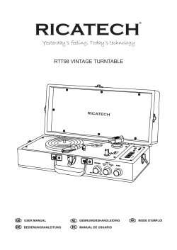 rtt98 vintage turntable